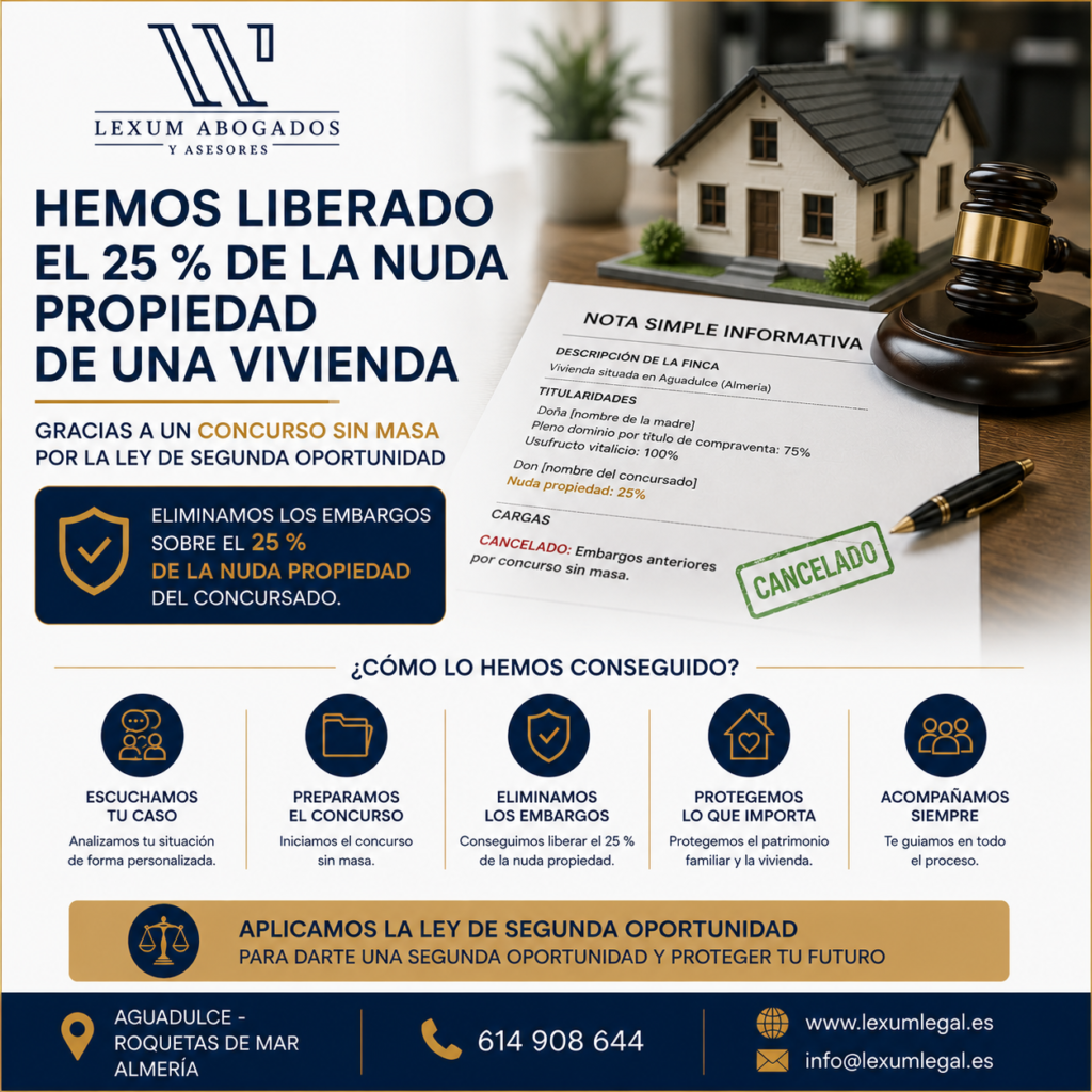 Concurso sin masa y nuda propiedad